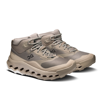 Women's Cloudhorizon 2 Mid WP - Cinder/Desert by ON RUNNING beige brown hiking shoes