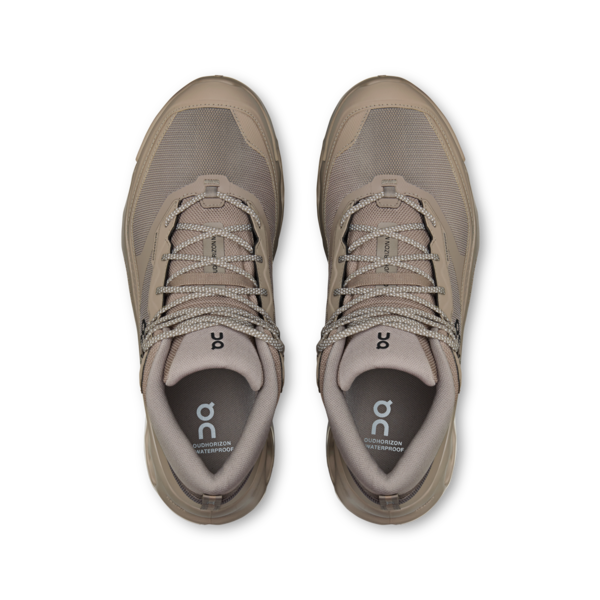 Men's Cloudhorizon 2 Mid WP - Cinder/Desert by ON RUNNING beige and brown hiking shoes