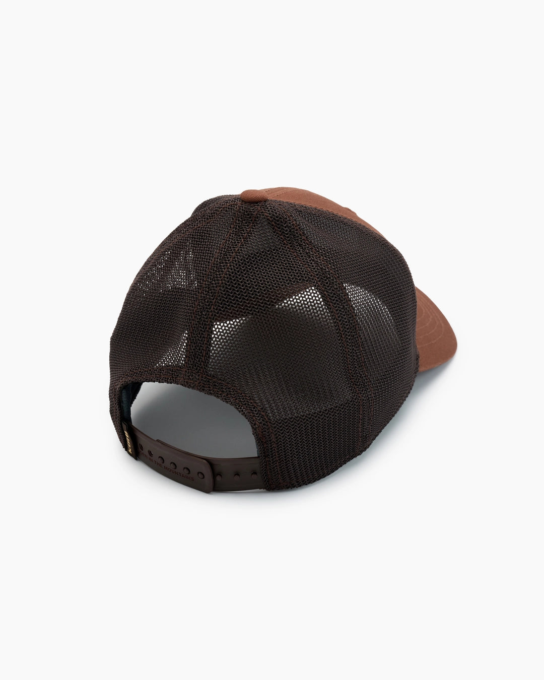 Kuhl Trucker - Rustic Brick brown trucker hat with stretch mesh back and snapback, curated Fredericksburg TX