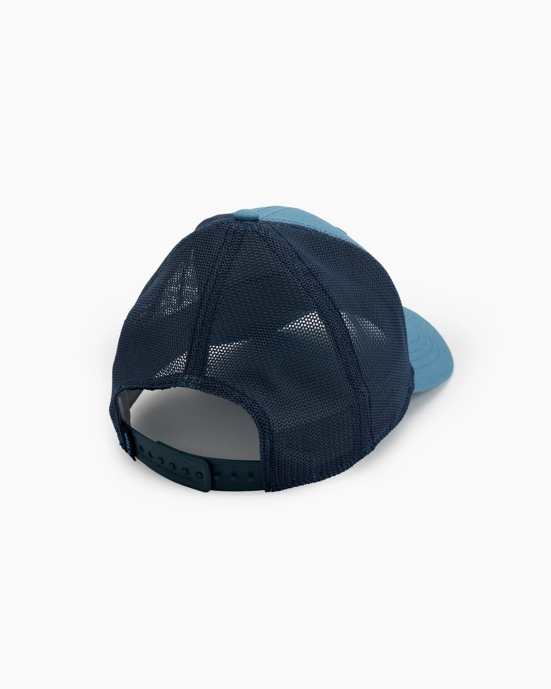 Rustik Born Trucker - Alpine Lake with blue stretch mesh back and adjustable snap, KUHL men's hat