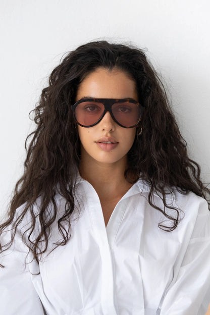 Maxwell Acetate Unisex Aviator - Tortoise / Pink