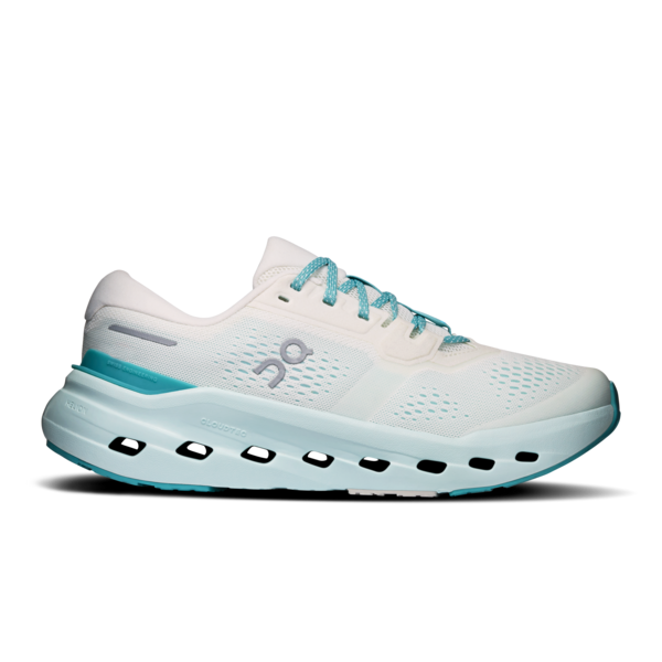 Cloudrunner 3 W - Ivory/Aquamarine by ON RUNNING, women's shoes with Helion foam cushioning