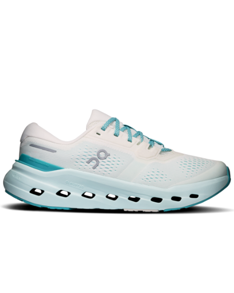 Cloudrunner 3 W - Ivory/Aquamarine by ON RUNNING, women's cushioned stable running shoe at HCO
