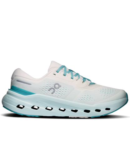 Cloudrunner 3 W - Ivory/Aquamarine by ON RUNNING, women's cushioned stable running shoe at HCO