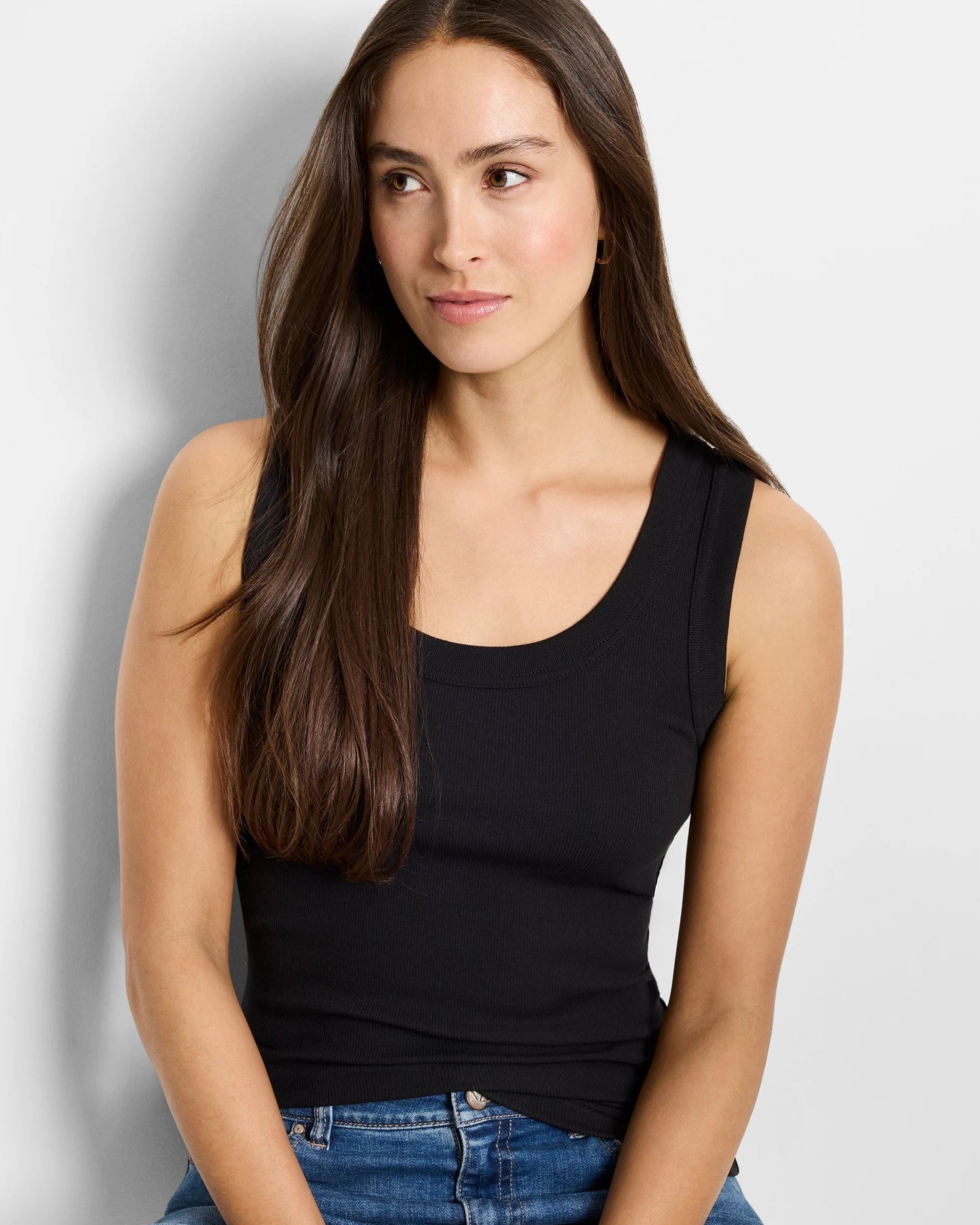 Perfect Knit Rib Scoop Tank