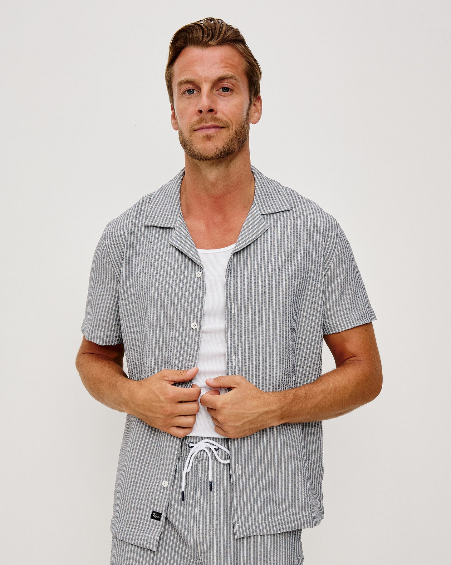 Amalfi - Navy Deck Stripe