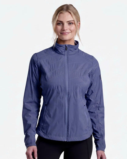 W's The One Jacket - Deep Periwinkle by KUHL, women's navy water-resistant stretch jacket
