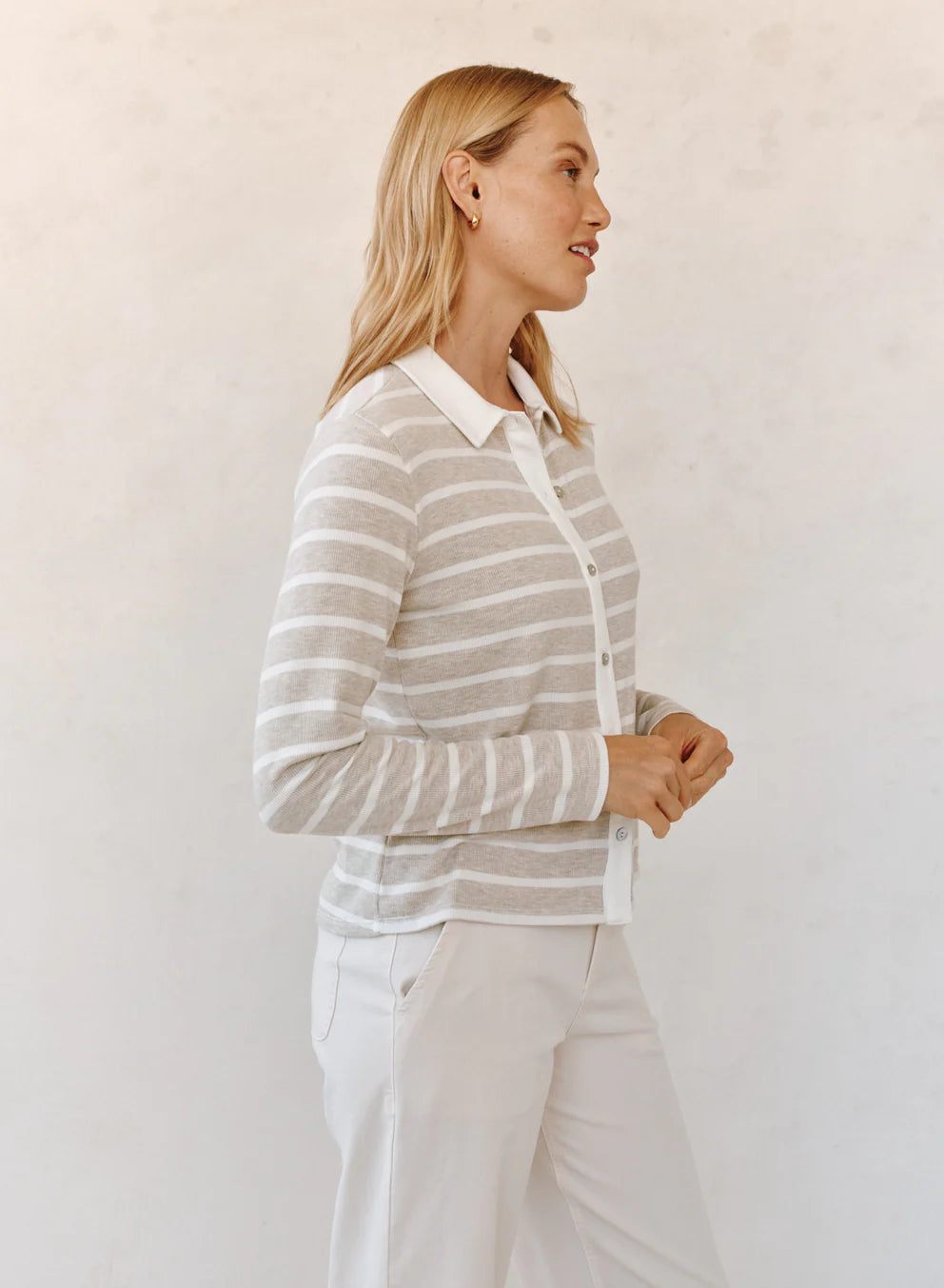 Contrast Placket Button Down