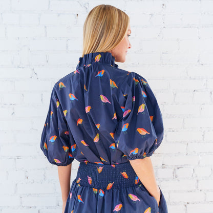 Anna Bird Top Navy