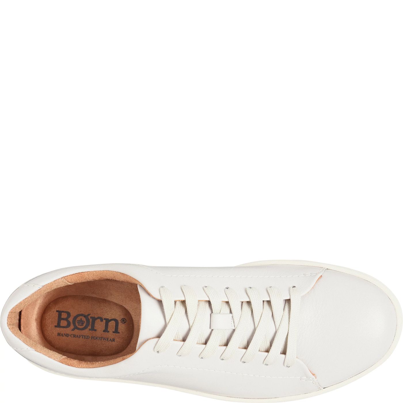 Allegheny II - White men's full grain leather sneaker with cushioned footbed by BORN from HCO collection