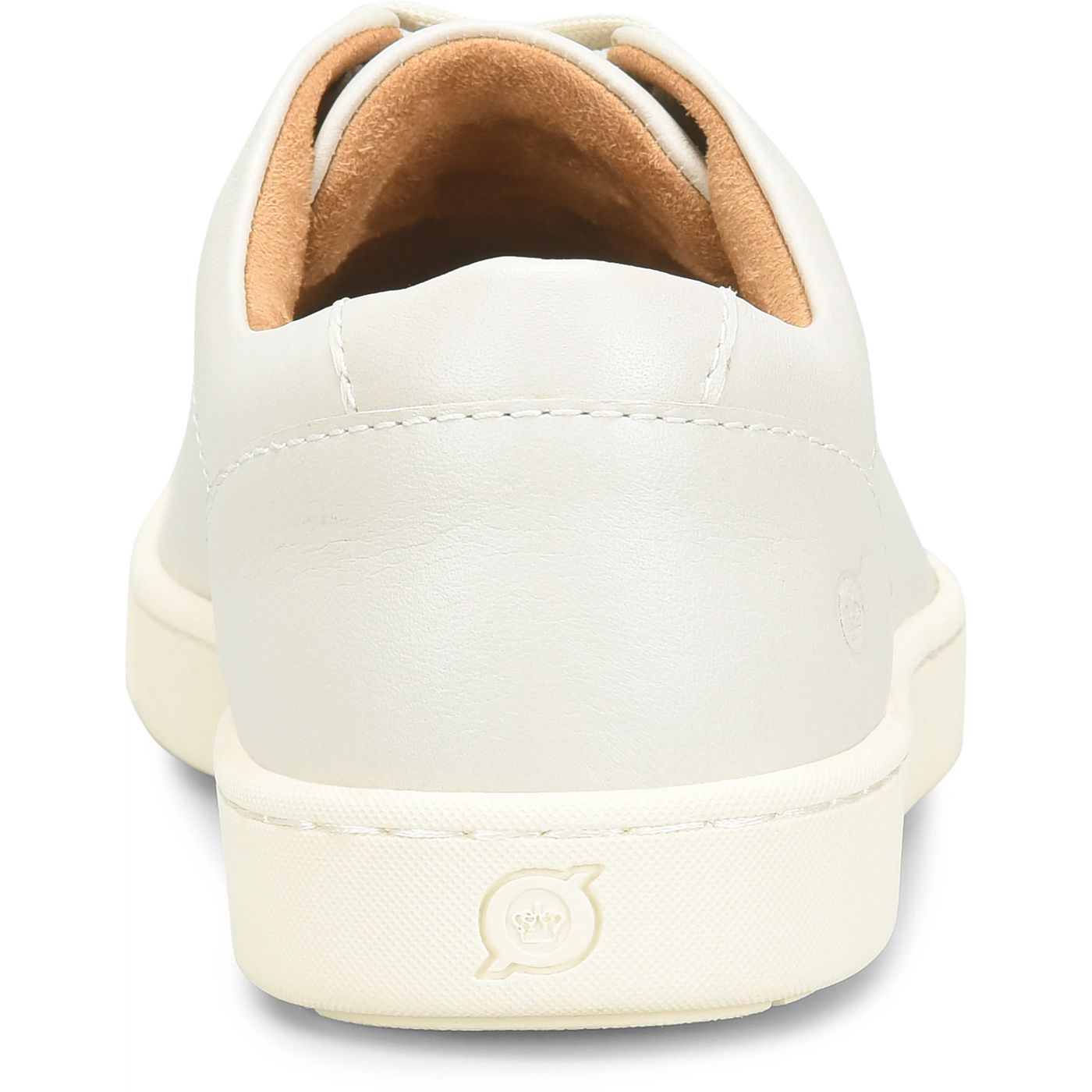 Allegheny II - White men's full grain leather sneaker rear view by BORN from HCO collection