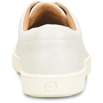 Allegheny II - White men's full grain leather sneaker rear view by BORN from HCO collection