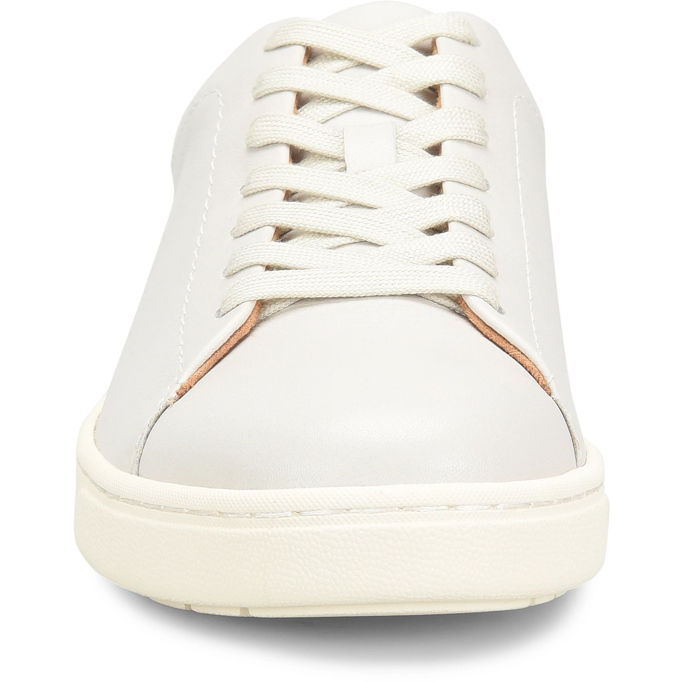 Allegheny II - White men's full grain leather sneaker front view by BORN from HCO collection
