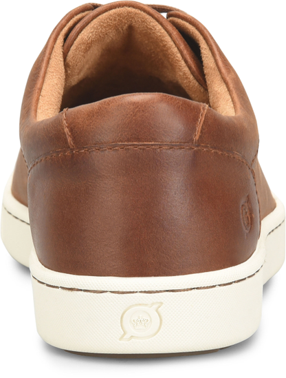 Allegheny II - Tan men's brown full grain leather sneaker with white sole by BORN from HCO