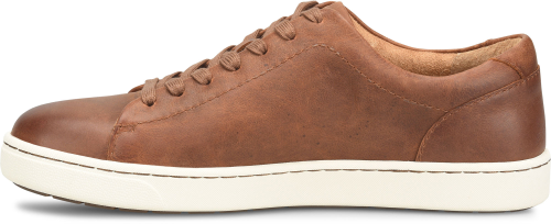 Allegheny II - Tan men's brown full grain leather sneaker with white sole by BORN from HCO collection