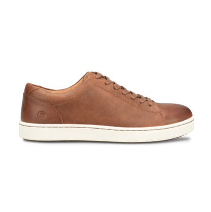 Allegheny II - Tan men's brown leather sneaker with white sole by BORN from HCO collection