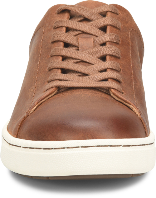 Allegheny II - Tan men's brown full grain leather sneaker with white sole by BORN from HCO