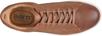 Allegheny II - Tan men's full grain leather sneaker in brown by BORN from HCO collection