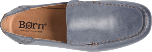 Marcel - Navy men's loafer in soft navy leather with Quad Gore Flex by BORN from HCO collection