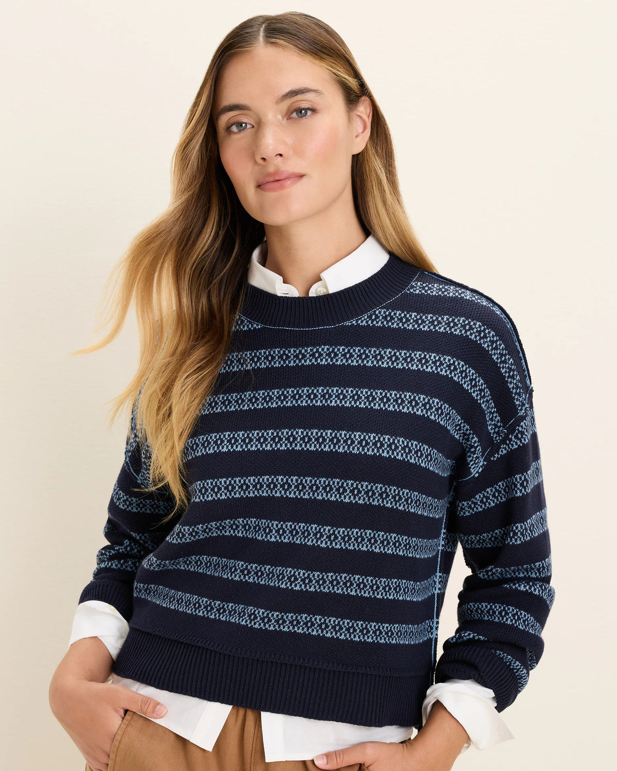 Cotton Jacquard Sweater