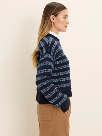 Cotton Jacquard Sweater