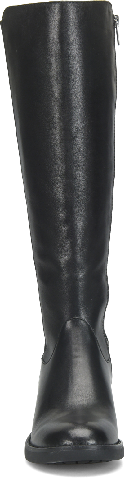 Violette - Black women's tall mixed-material boot from BORN