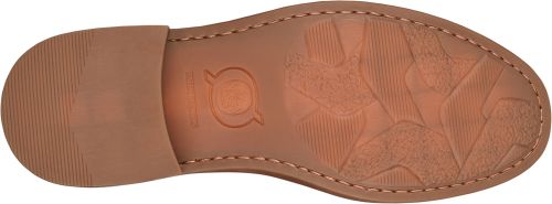 Charlie - Tan BORN women's tan leather boot outsole with embossed tread