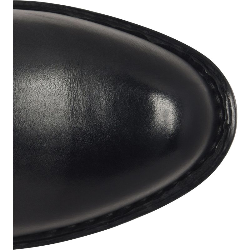 Kendyl - Black BORN women's black leather Chelsea boot toe detail