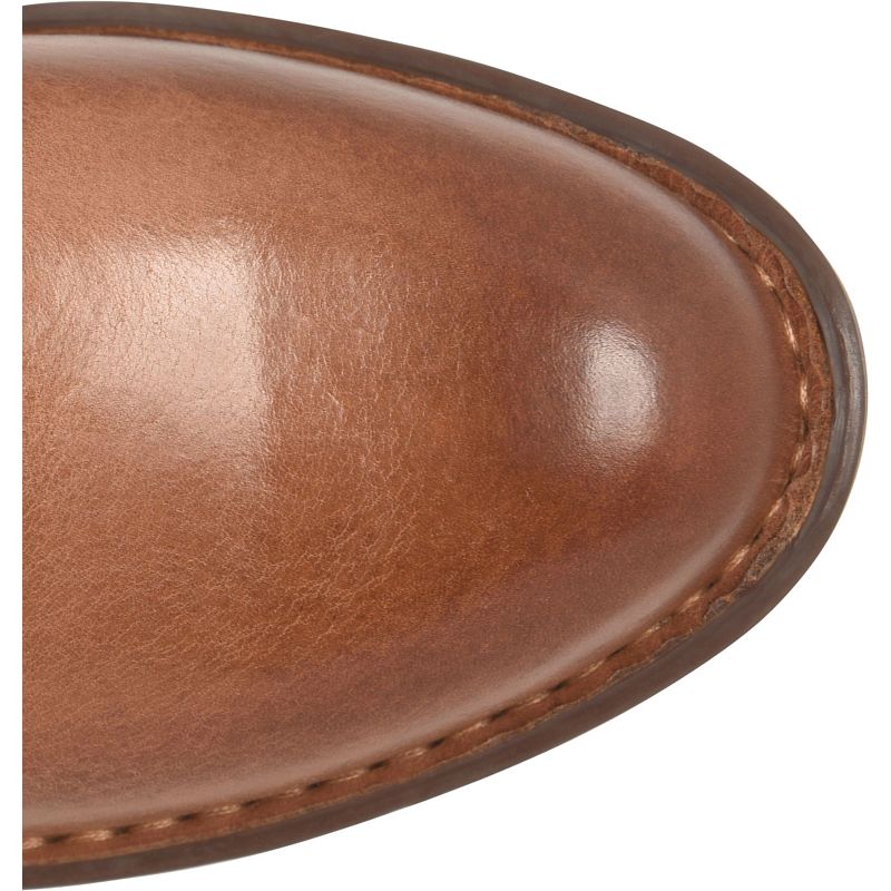 Kendyl - Brown BORN women's brown leather Chelsea boot toe detail