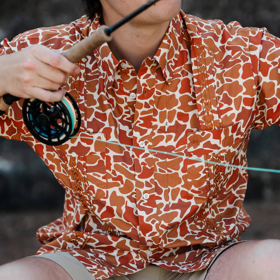 Guayabera Libre - Burnt Orange Camo
