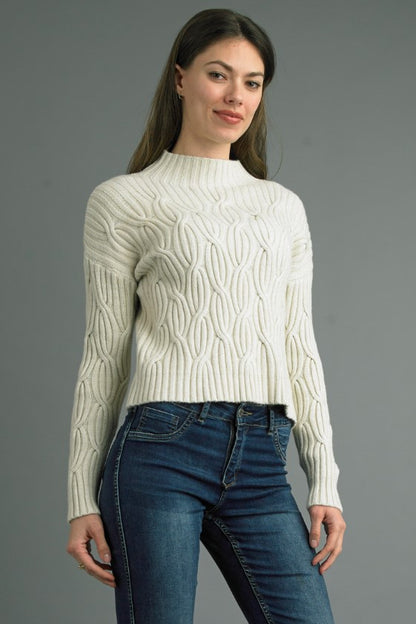 Cable Neck Sweater