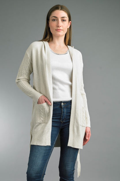 Cable Hoodie Sweater