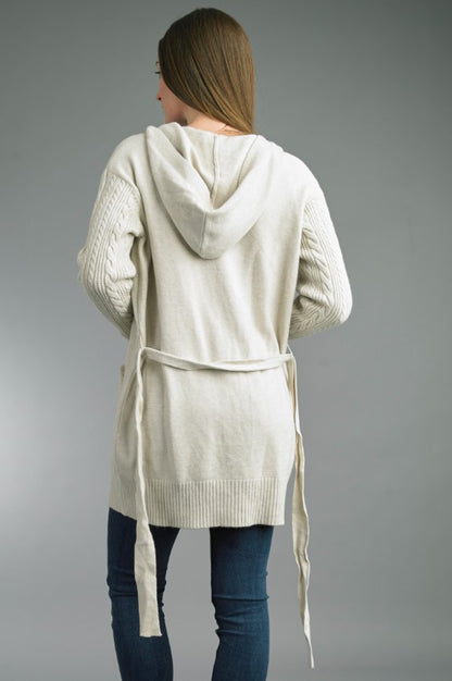 Cable Hoodie Sweater