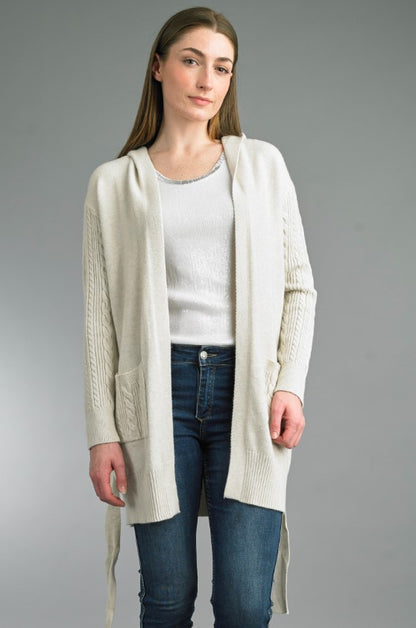 Cable Hoodie Sweater