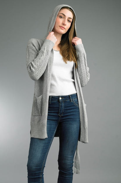 Cable Hoodie Sweater