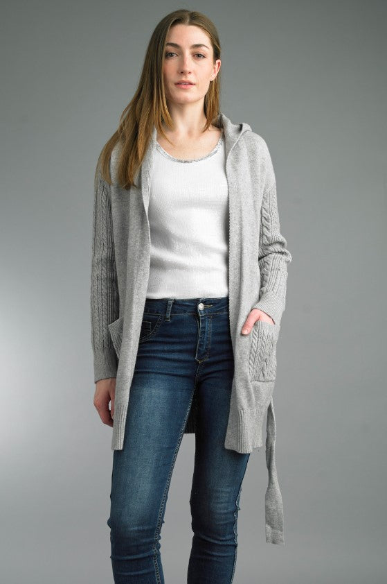 Cable Hoodie Sweater