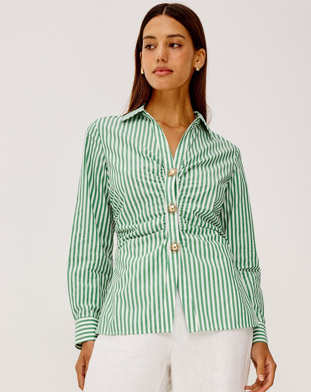 Caralyn - Emerald Stripe