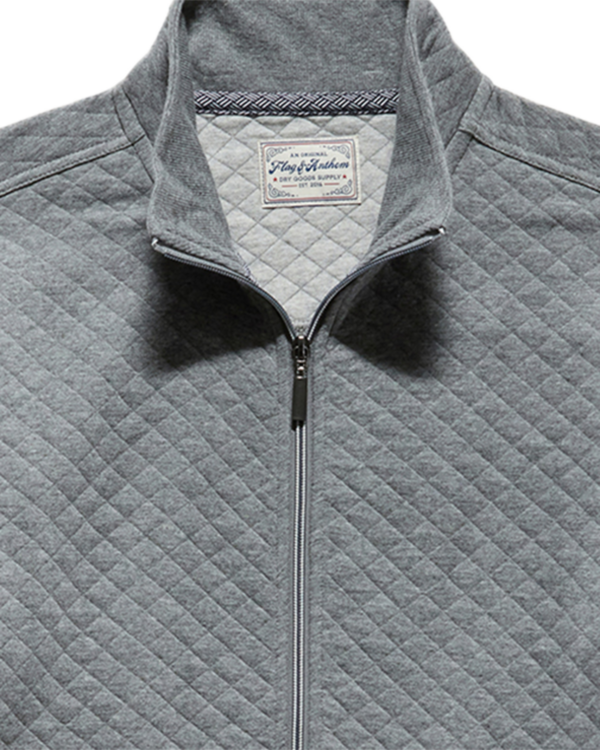 Alloway Quilted Full Zip Mock Neck