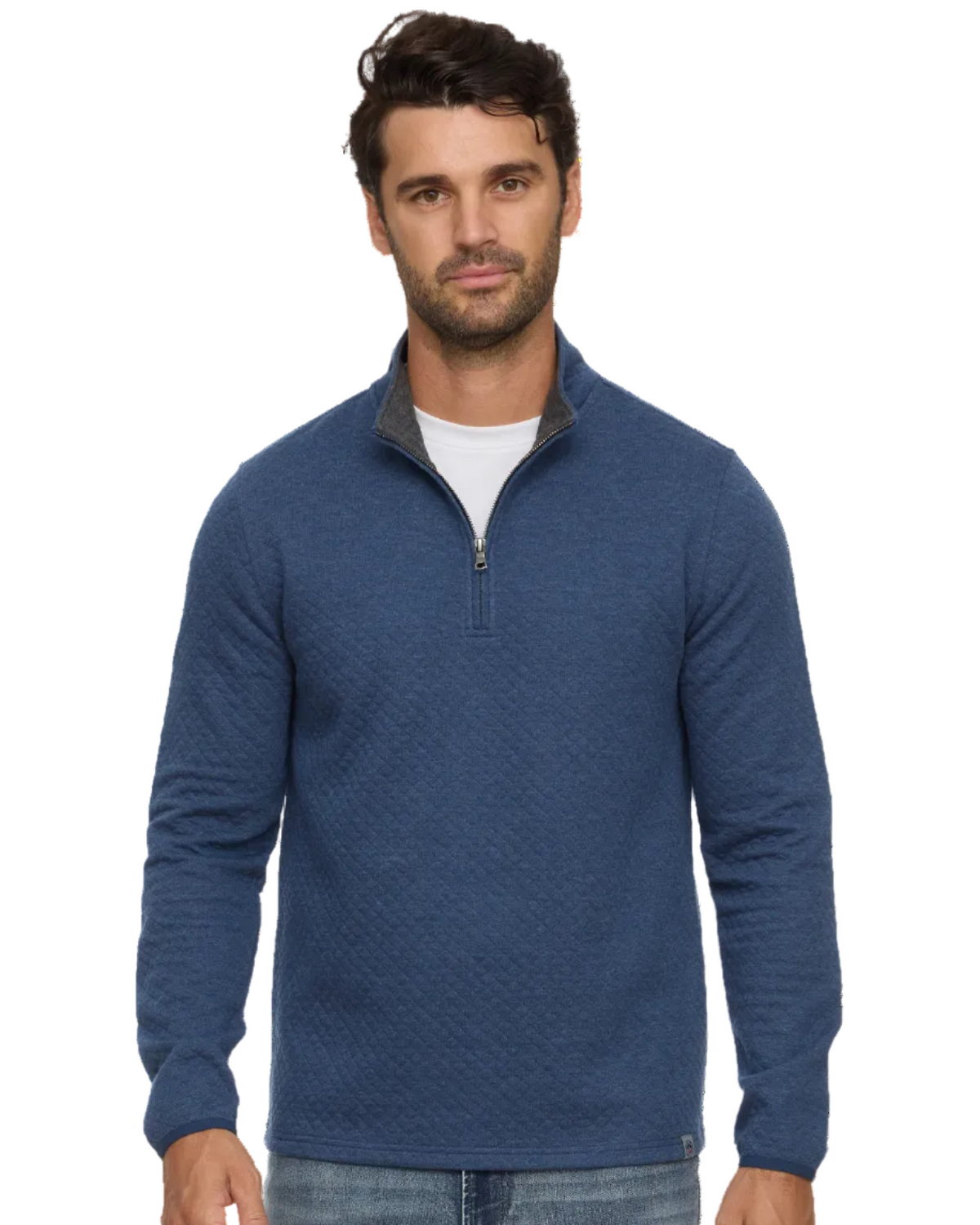 Bradner Super Soft Quilted 1/4 Zip Mock Neck