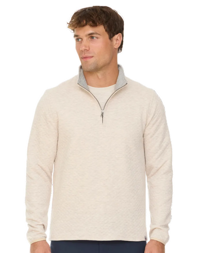 Bradner Super Soft Quilted 1/4 Zip Mock Neck