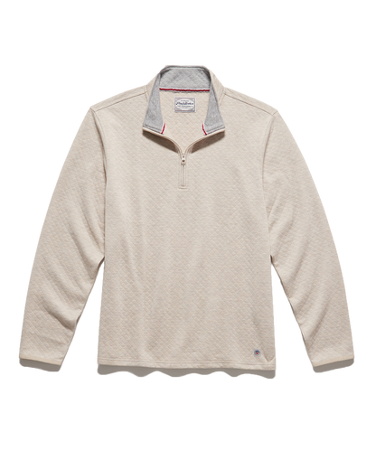 Bradner Super Soft Quilted 1/4 Zip Mock Neck