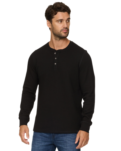 Chatsworth Ls Soft Waffle Henley