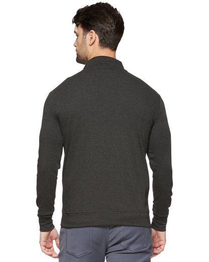 Hero Solid Twill 1/4 Zip Mock Neck