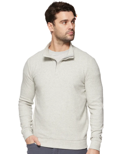 Hero Solid Twill 1/4 Zip Mock Neck