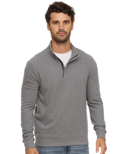 Hero Solid Twill 1/4 Zip Mock Neck