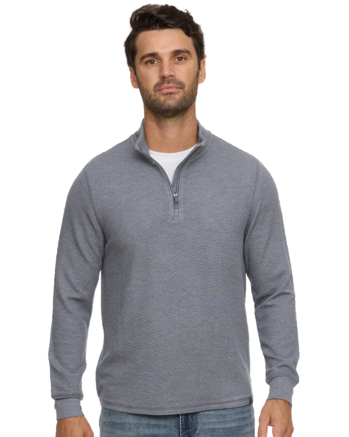Summit Super Soft Waffle 1/4 Mock Neck