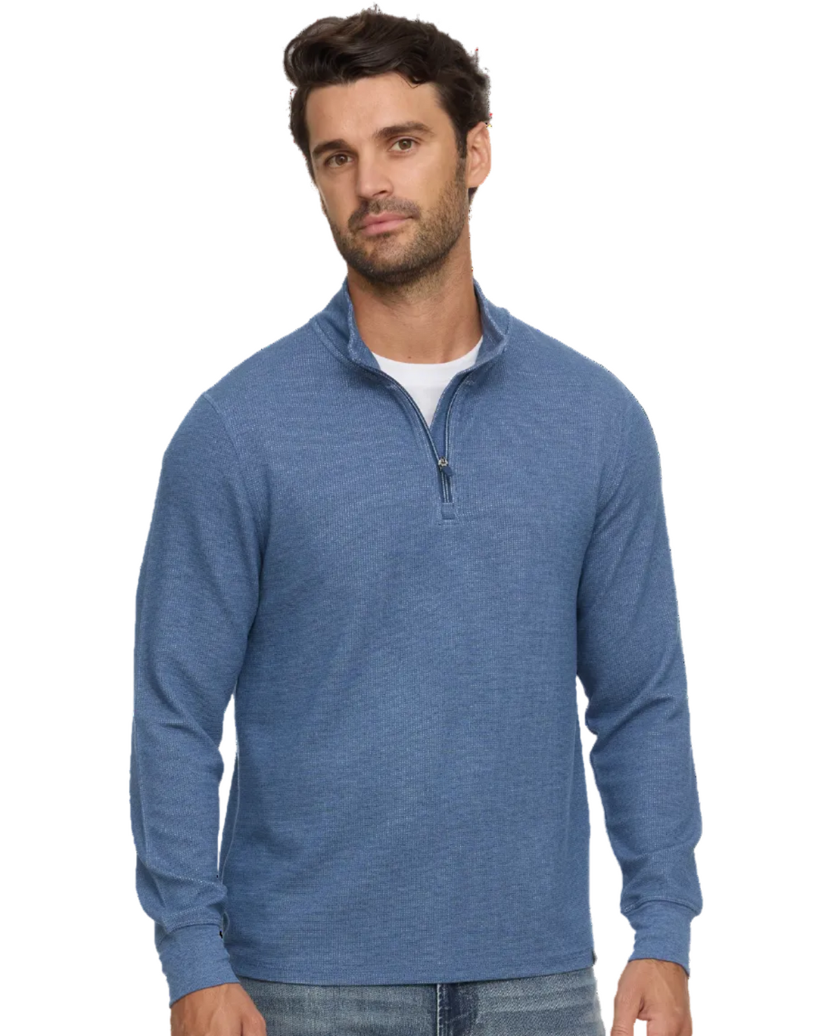 Summit Super Soft Waffle 1/4 Mock Neck