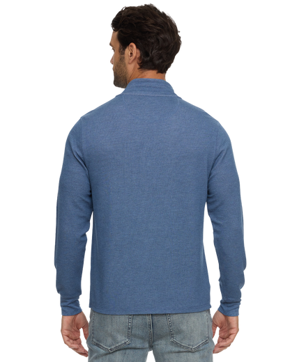 Summit Super Soft Waffle 1/4 Mock Neck