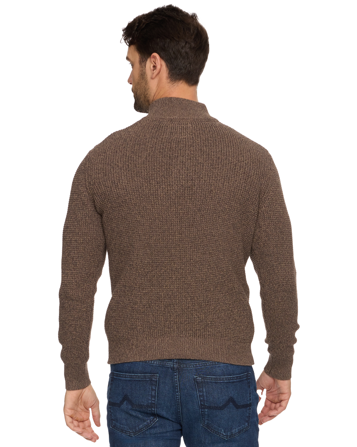 DENVER 1/4 COOLING BUTTON MOCK NECK SWEATER