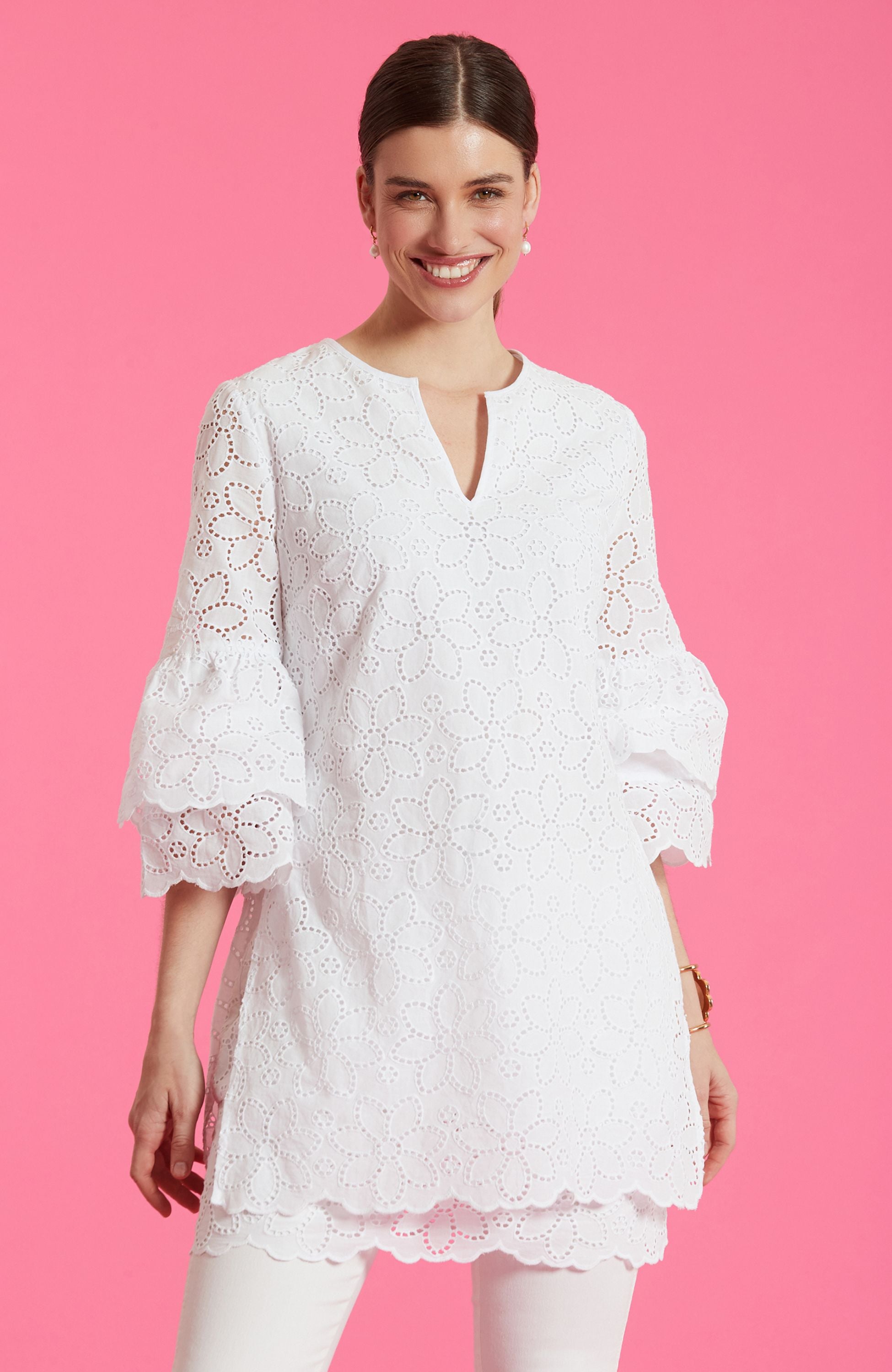 Christa Eyelet Tunic